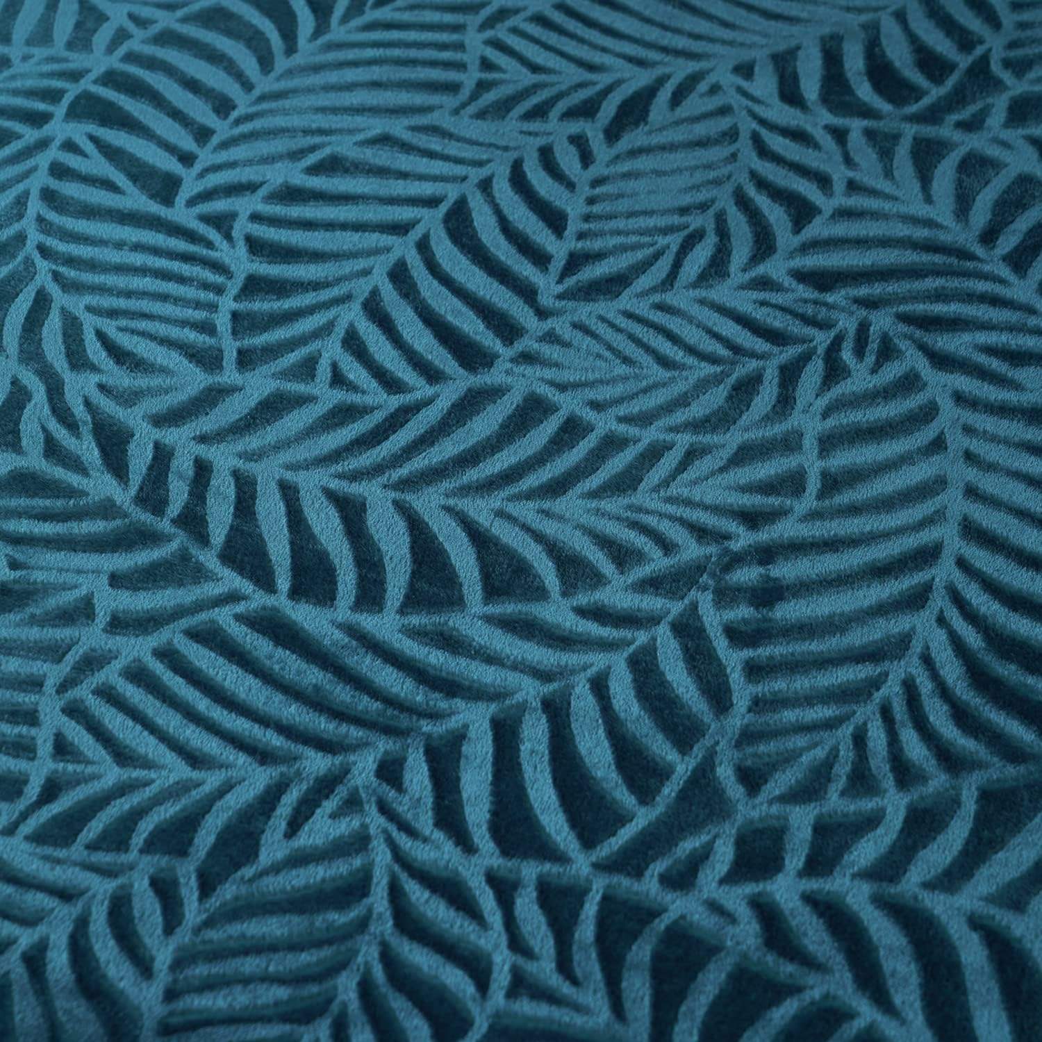 Lightweight jacquard 3D Leaves Textured Flannel Fleece Blanket for Couch Sofa Bed Soft Cozy Warm Customized Throw Blanket Blue Coral